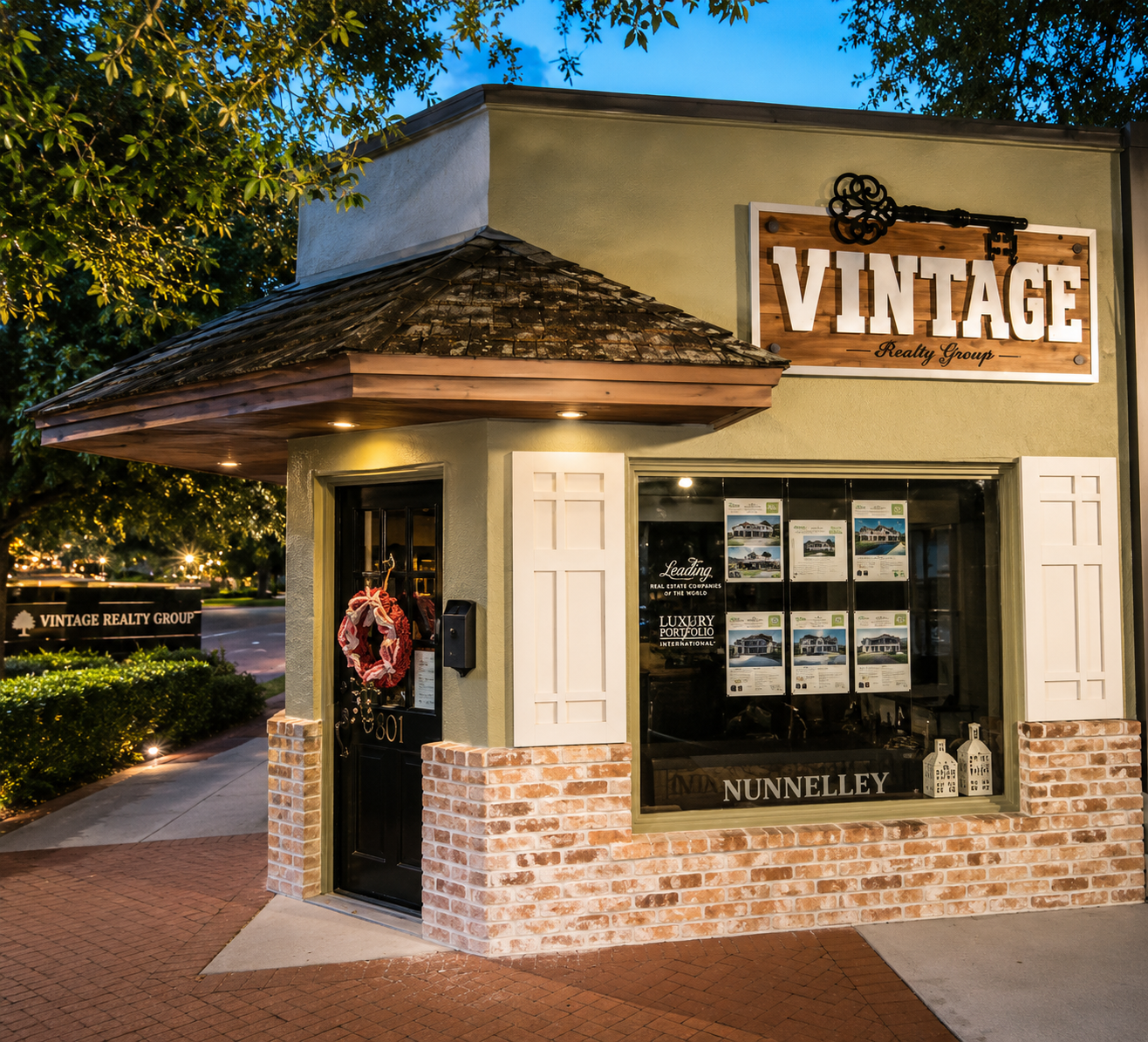 Vintage Realty Group office at 501 Main Street in downtown Windermere, Florida